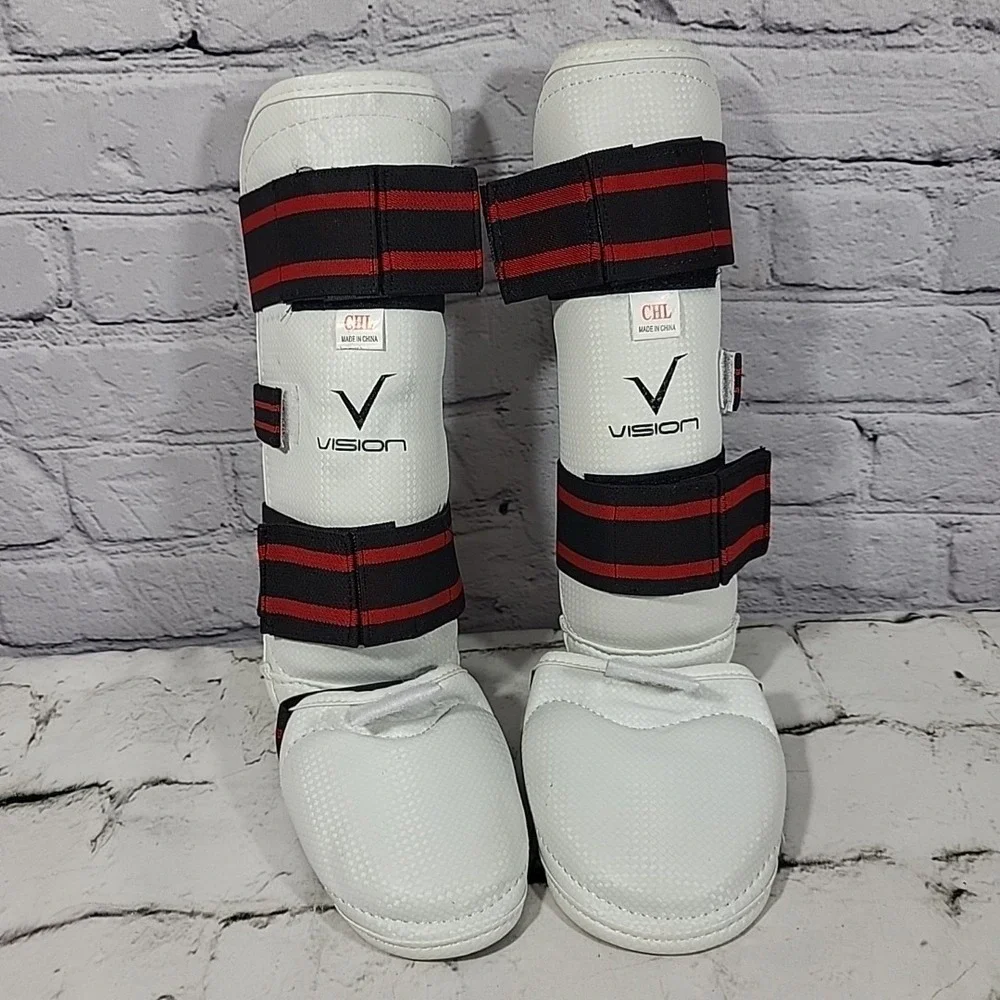 Vision Shin And Instep Guard Kids L For Martial Arts White
